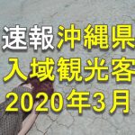 【速報】沖縄県　入域客数　2020年3月