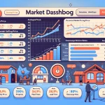 DALL·E 2024-02-08 11.45.28 – Create an engaging illustration to introduce PriceLabs’ Market Dashboard, a service valuable for those considering or already running a vacation renta